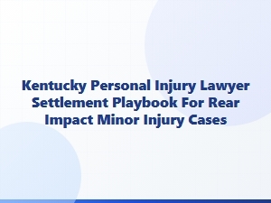 Kentucky Rear-Impact Settlement Strategy for Minor Injuries